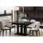 Rozkladací stôl Appia 130/210x80cm Mat čierne nohy/Betón Tmavý,4