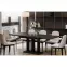 Rozkladací stôl Appia 130/210x80cm Mat čierne nohy/Betón Tmavý,5