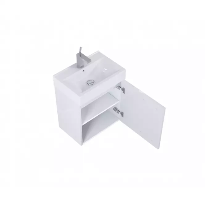 Set Mini 45 skrinka + umývadlo 1D biela,2