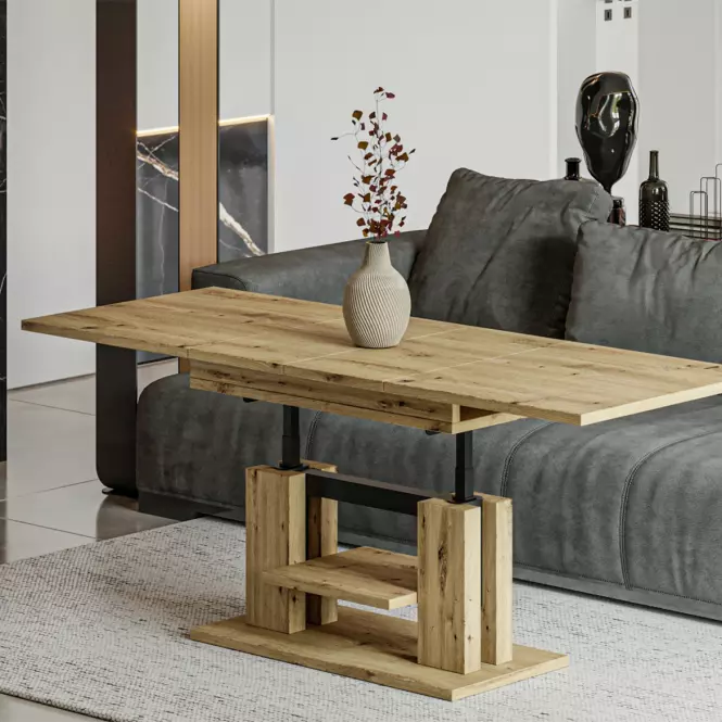 Konferenčný stolík Iso 110/170x65cm Dub Artisan,5