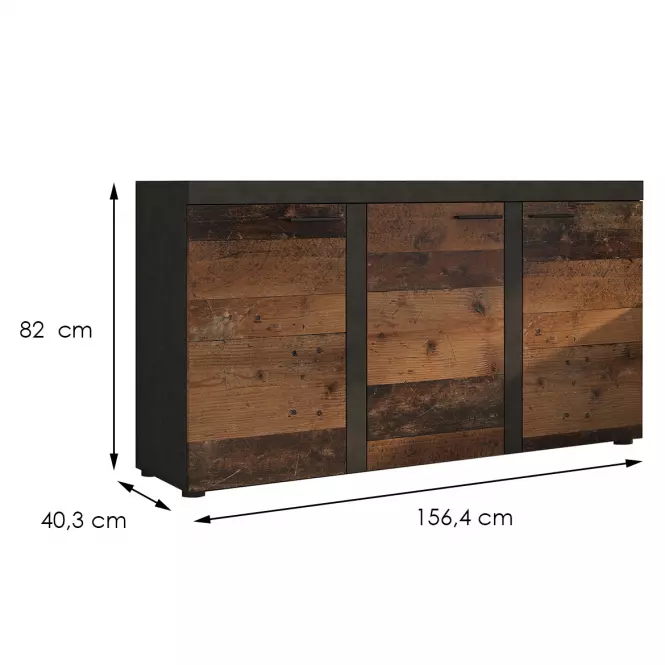 Komoda Rumba 3f Old Style Wood/Matera