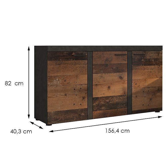 Komoda Rumba 3f Old Style Wood/Matera