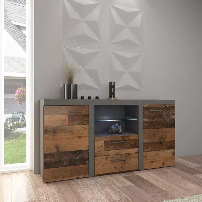 Komoda Rumba 2f 2s Old Style Wood/Matera,4
