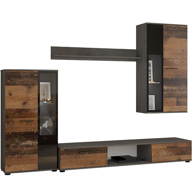 Obývacia stena Salsa Old Style Wood/Matera,2