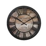Nástenné hodiny 39 cm vintage čierne 601145