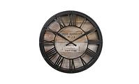 Nástenné hodiny 39 cm vintage čierne 601145