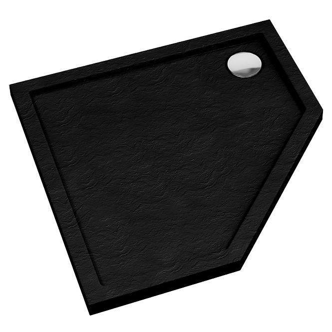 Vanička päťuhlová Black Stone 80x80x5 Espera AQM2397CST