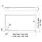 Vanička obdĺžniková 80x120x12 Espera Plus AQM4638,2