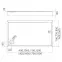 Vanička obdĺžniková 90x100x12 Espera Plus AQM4645,2