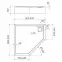 Vanička päťuhlová 80x80x12 Espera Plus AQM4697,2