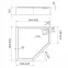 Vanička päťuhlová Black Stone 80x80x12 Espera Plus AQM4697CST,2