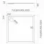 Vanička štvorcová Black Mat 80x80x12 Espera Plus AQM4630CMG,2
