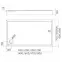 Vanička obdĺžniková Black Mat 90x120x12 Espera Plus AQM4647CMG,2