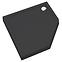 Vanička päťuhlová Black Mat 80x80x12 Espera Plus AQM4697CMG