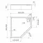 Vanička päťuhlová Black Mat 80x80x12 Espera Plus AQM4697CMG,2