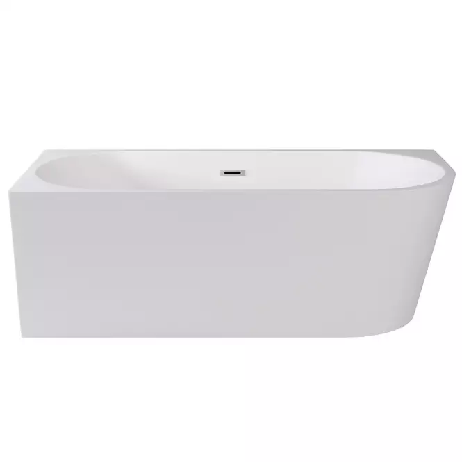 Voľne stojaca vaňa rohová Zoya 170/80 L+Klik-Klak s obdĺžnikovým prepadom Slim chróm