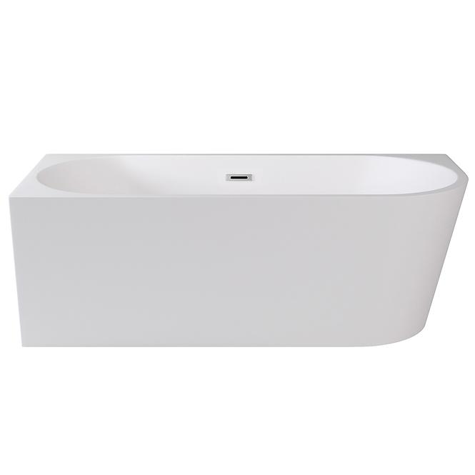 Voľne stojaca vaňa rohová Zoya 170/80 L+Klik-Klak s obdĺžnikovým prepadom Slim chróm,2