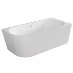 Voľne stojaca vaňa rohová Zoya 170/80 P+Klik-Klak s obdĺžnikovým prepadom Slim chróm