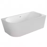 Voľne stojaca vaňa rohová Zoya 170/80 P+Klik-Klak s obdĺžnikovým prepadom Slim chróm