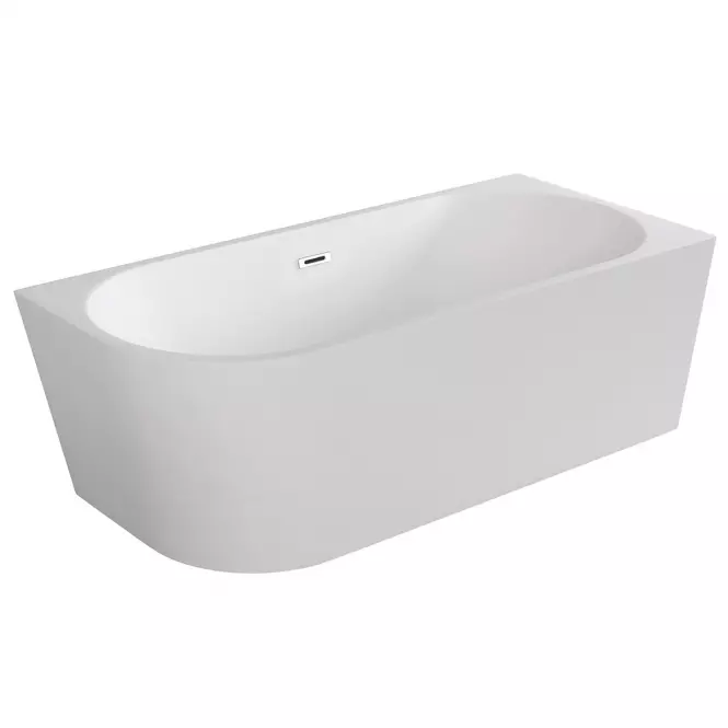 Voľne stojaca vaňa rohová Zoya 170/80 P+Klik-Klak s obdĺžnikovým prepadom Slim chróm