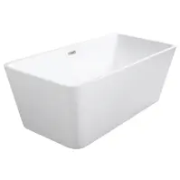 Voľne stojaca vaňa Evita 160/80 + Klik-Klak s prepadom Slim chróm