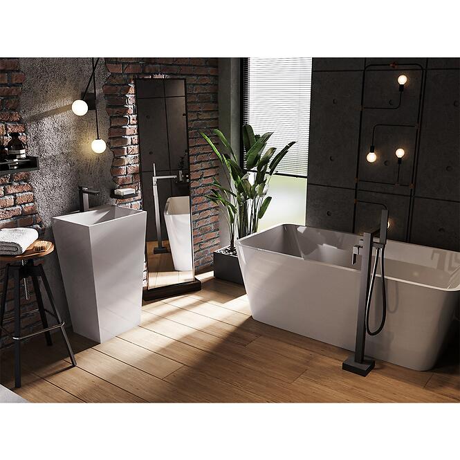 Voľne stojaca vaňa Evita 160/80 + Klik-Klak s prepadom Slim chróm,10