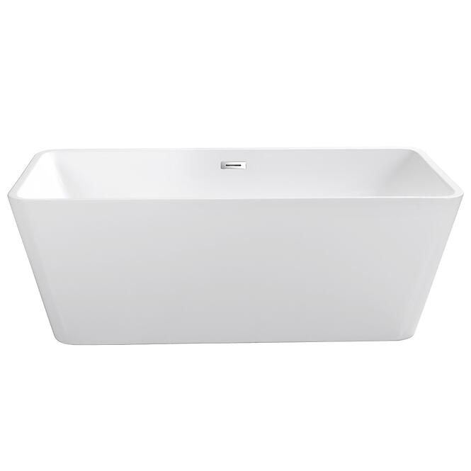 Voľne stojaca vaňa Evita 160/80 + Klik-Klak s prepadom Slim chróm