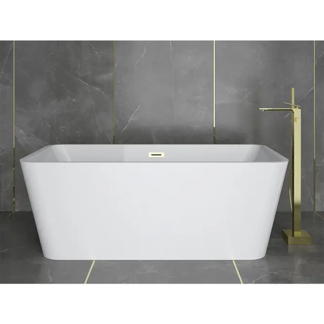 Voľne stojaca vaňa Evita 160/80 + Klik-Klak s prepadom Slim chróm