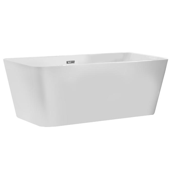 Voľne stojaca vaňa Evita 160/80+Klik Klak s prepadom Slim chrom