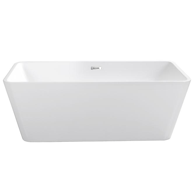 Voľne stojaca vaňa Evita 160/80+Klik Klak s prepadom Slim chrom