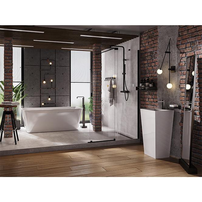 Voľne stojaca vaňa Evita 160/80+Klik Klak s prepadom Slim chrom