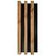 Dekoračný lamelový panel MDF na stenu dub wotan/čierny 41x190x2750 mm,3