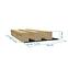 Dekoračný lamelový panel MDF na stenu dub wotan/čierny 41x190x2750 mm,2