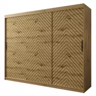 Skriňa Jodełka 1 250 dub Artisan/dub Artisan/čierna