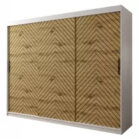 Skriňa Jodełka 1 250 biely/dub Artisan/čierna Skriňa Jodełka 1 250 biely/dub Artisan/čierna