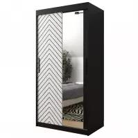Skriňa Jodełka 2 100 čierna/biely/čierna Skriňa Jodełka 2 100 čierna/biely/čierna