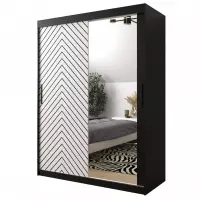 Skriňa Jodełka 2 150 čierna/biely/čierna Skriňa Jodełka 2 150 čierna/biely/čierna