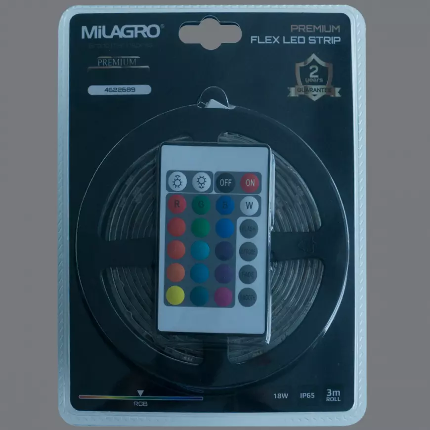 Súprava  LED RGB 3M + STR/diaľkové ovládanie MLZ8028