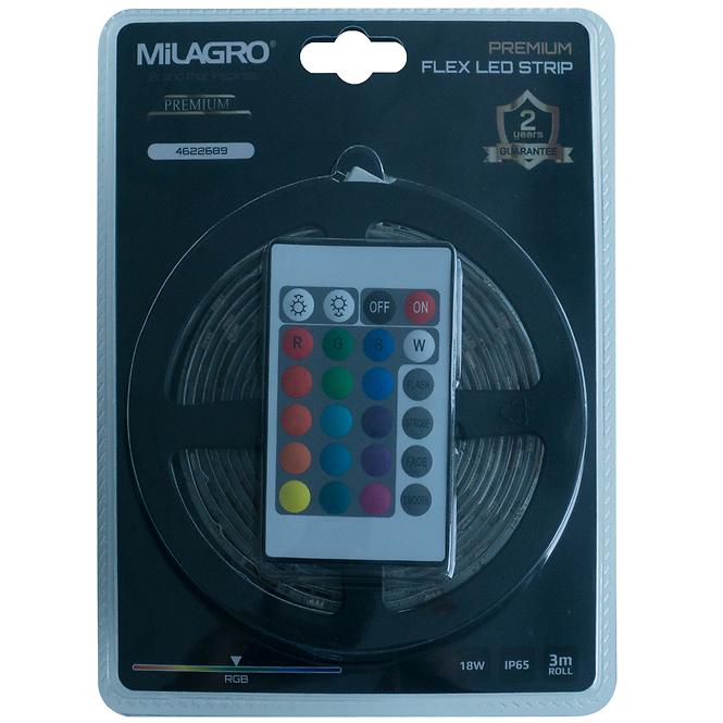 Súprava  LED RGB 3M + STR/diaľkové ovládanie MLZ8028