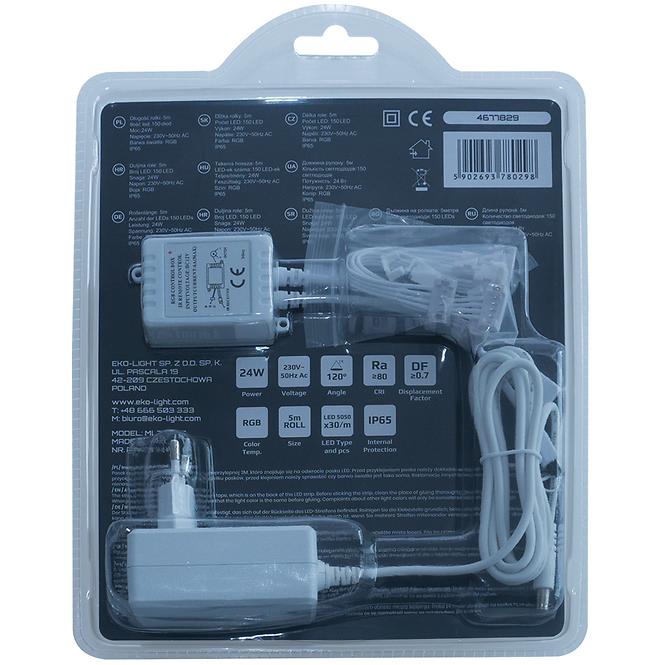 Súprava LED RGB 5M + STR/diaľkové ovládanie MLZ8029