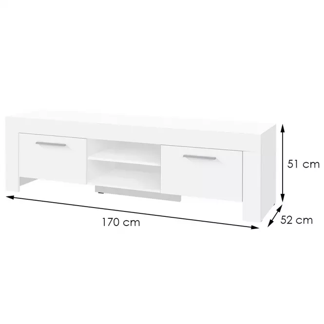 TV stolík Cezar 14 Biely
