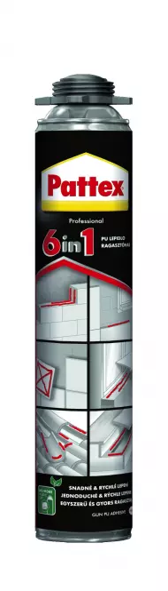 PATTEX PU 6v1  – PU lepidlo pištoľ  750 ml