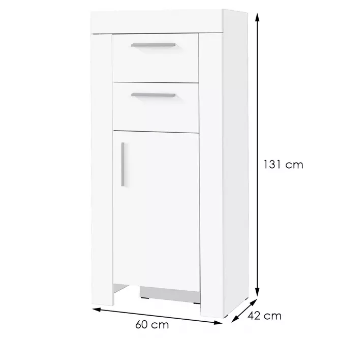 Komoda Cezar 8  Biely