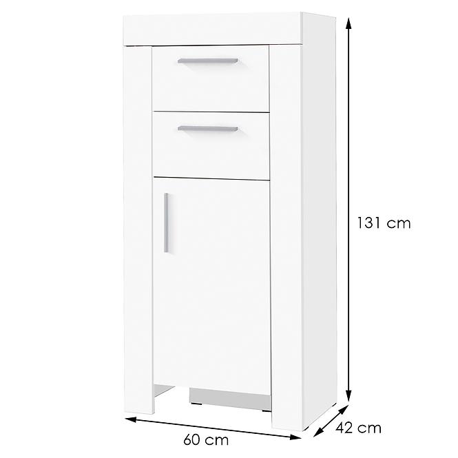 Komoda Cezar 8  Biely