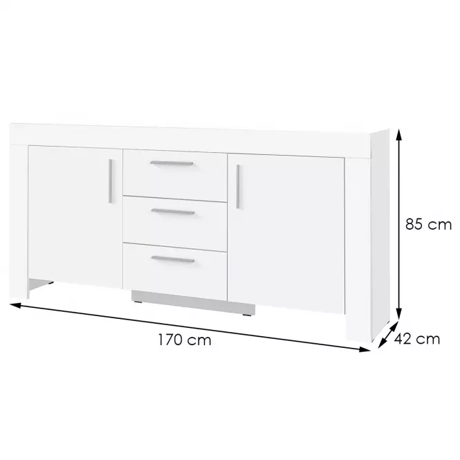 Komoda Cezar 13  Biely