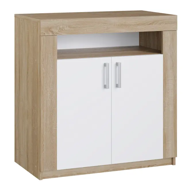 Komoda Livia  80 biela + Dub Sonoma