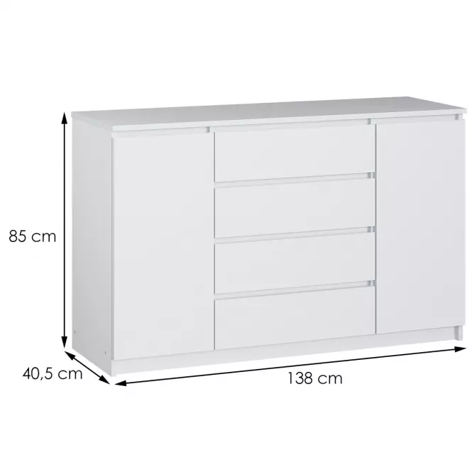 Komoda Noma  138 biely,2