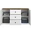 Komoda  Lille 06 2d3s biely Mat/Dub Lefkas,6