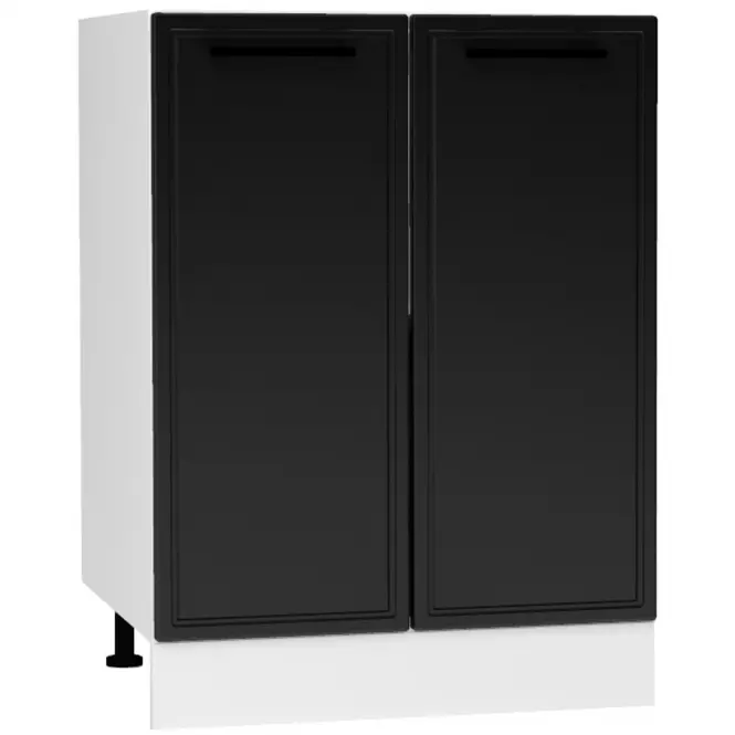 Kuchynská skrinka Emily D60PC PL čierny hrášok