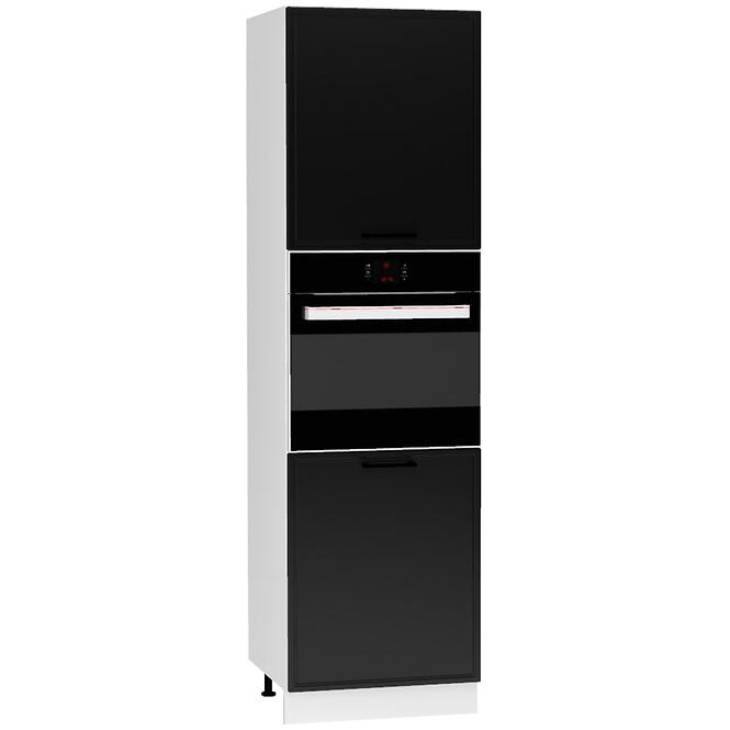 Kuchynská skrinka Emily D60PK 2133 PL čierny hrášok